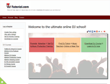 Tablet Screenshot of djtutorial.com